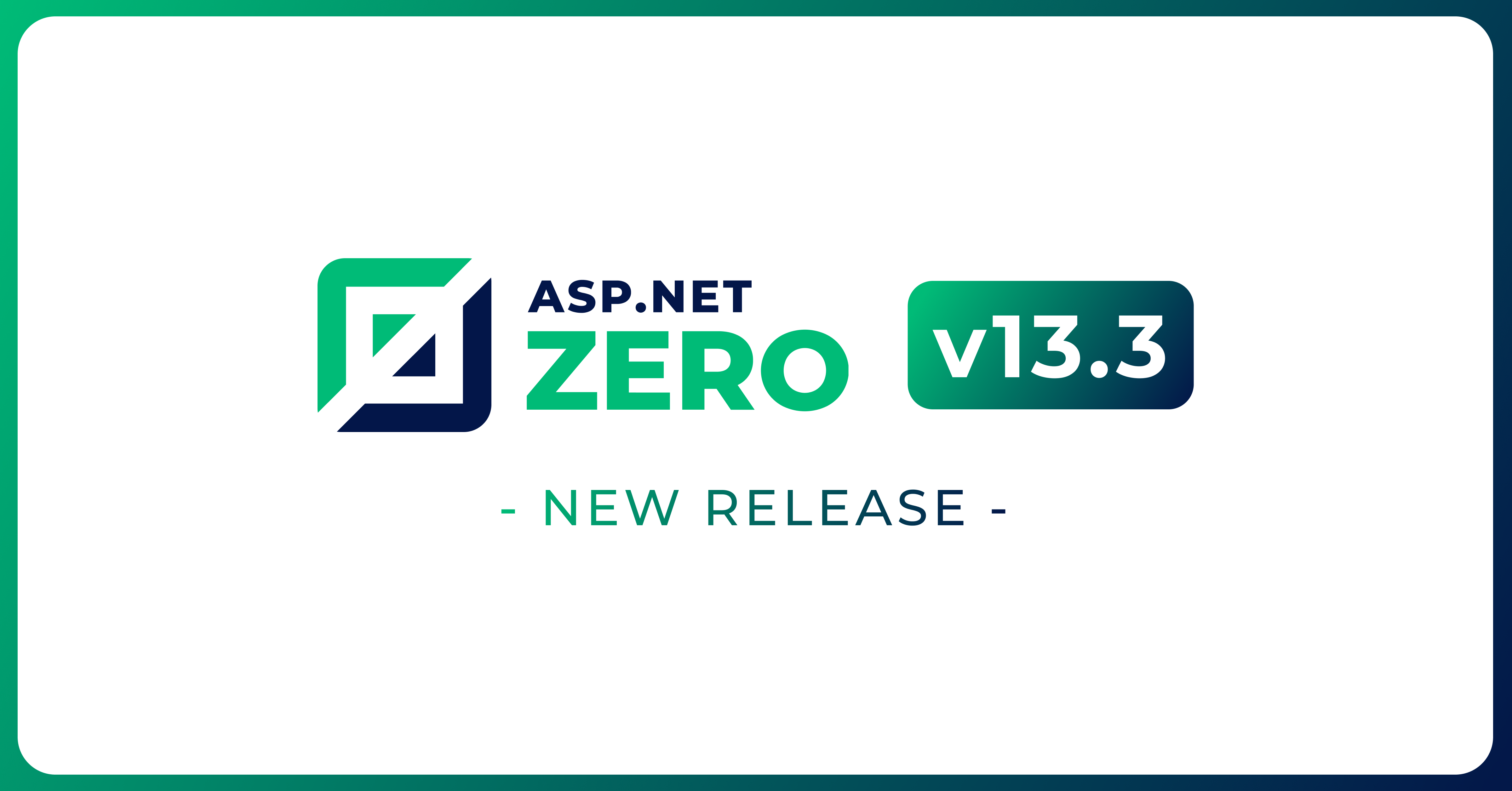 Introducing ASP.NET Zero v.13.3