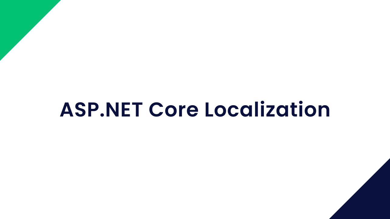 ASP.NET Core Localization
