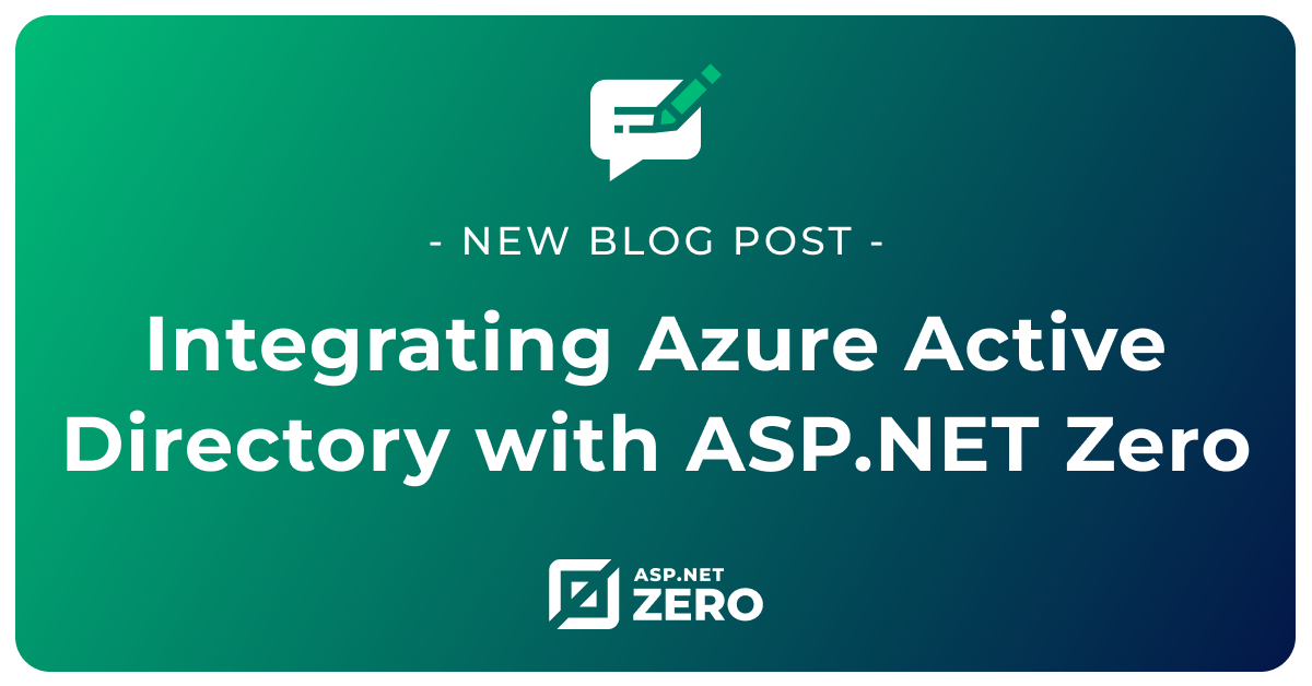 Integrating Azure Active Directory with ASP.NET Zero