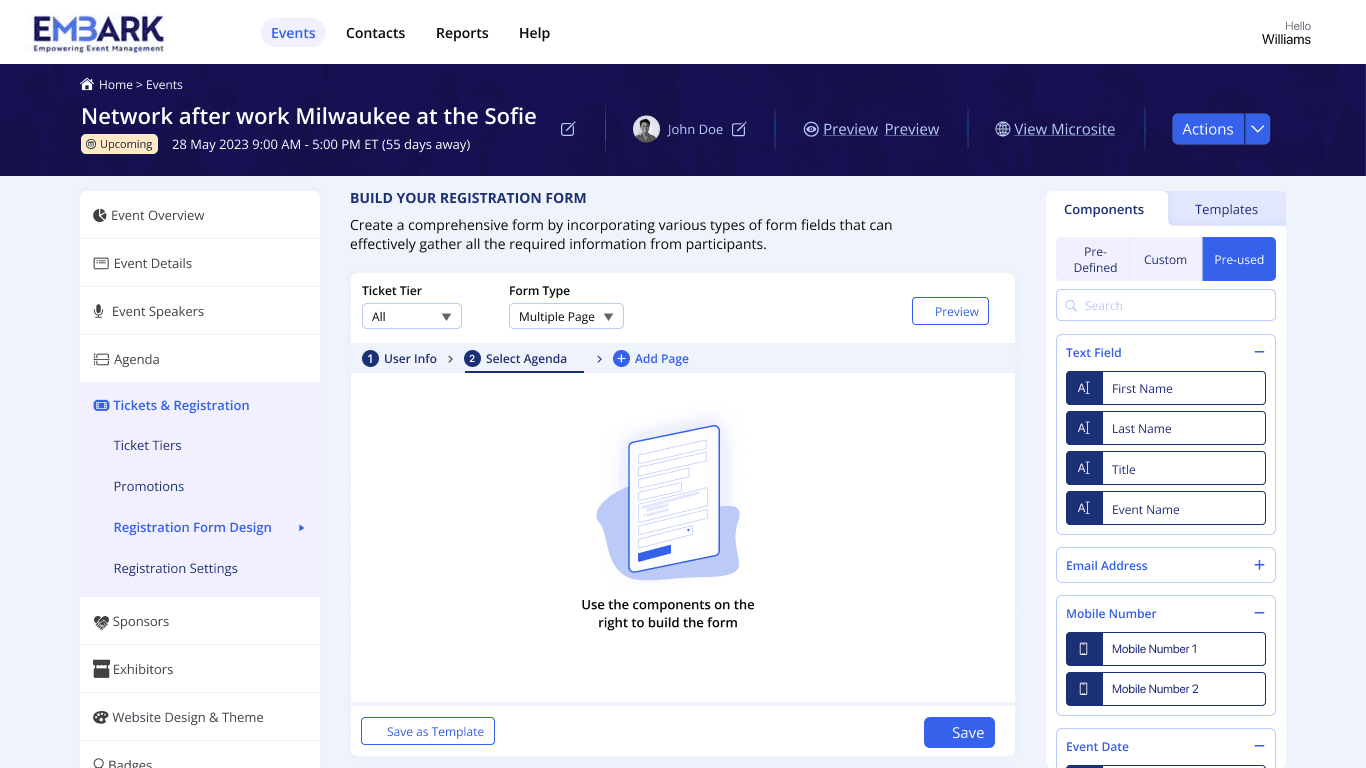 Momentum3 application integrated with ASP.NET Zero 1
